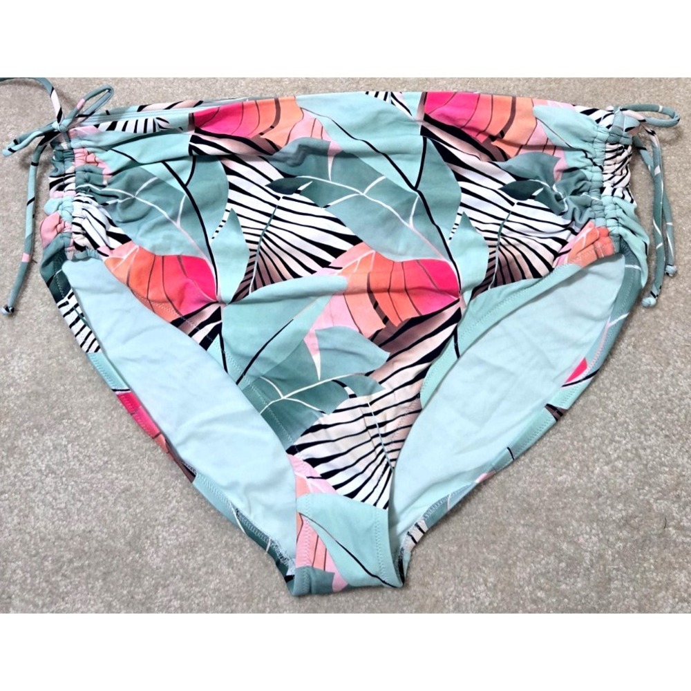 Calia Ruched Side Bottom Women's‎ 2X Desert Flora Agave Leaf NWT